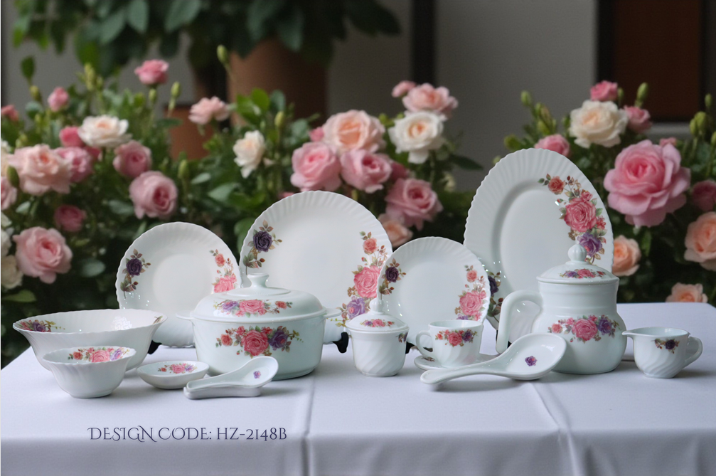 Royal Oscar Marble 72 Pcs Dinner Set – HZ-2148B