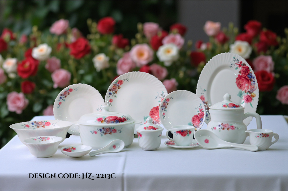 Royal Oscar Marble 72 Pcs Dinner Set – HZ-2213C