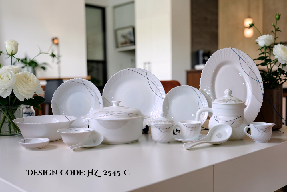 Royal Oscar Marble 72 Pcs Dinner Set – HZ-2545C