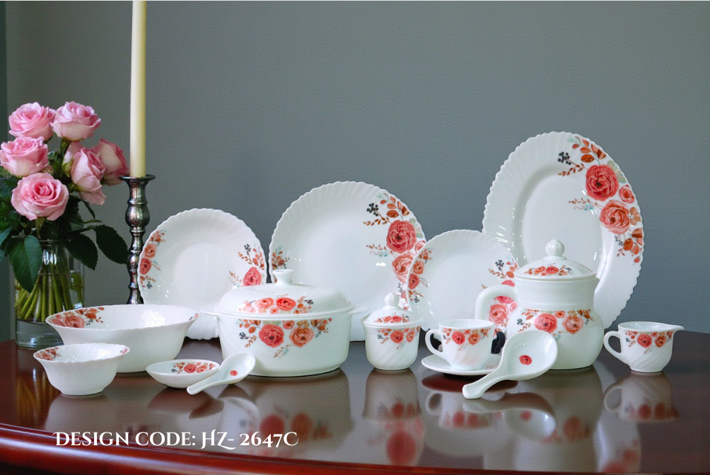 Royal Oscar Marble 72 Pcs Dinner Set – HZ-2647C