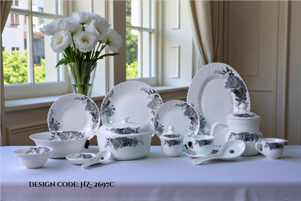 Royal Oscar Marble 72 Pcs Dinner Set – HZ-2697C