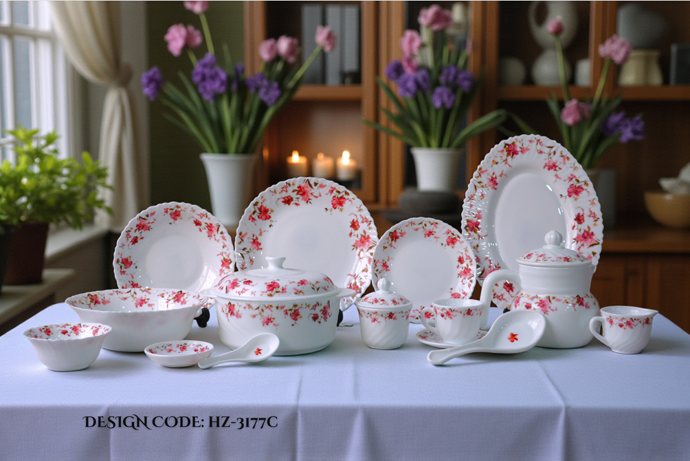Royal Oscar Marble 72 Pcs Dinner Set – HZ-3177C