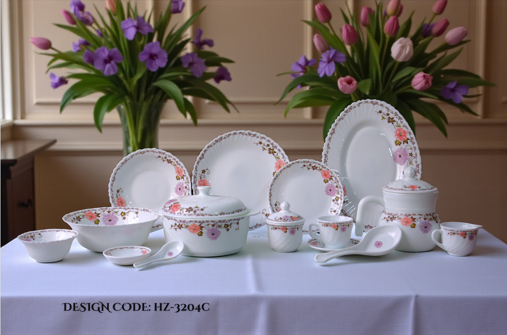 Royal Oscar Marble 72 Pcs Dinner Set – HZ-3204C